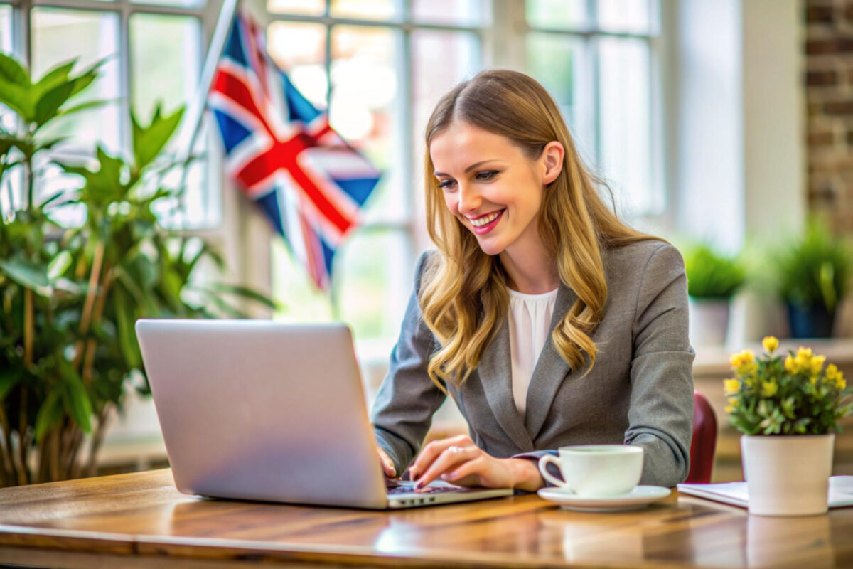 kobieta siedząca przed komputerem